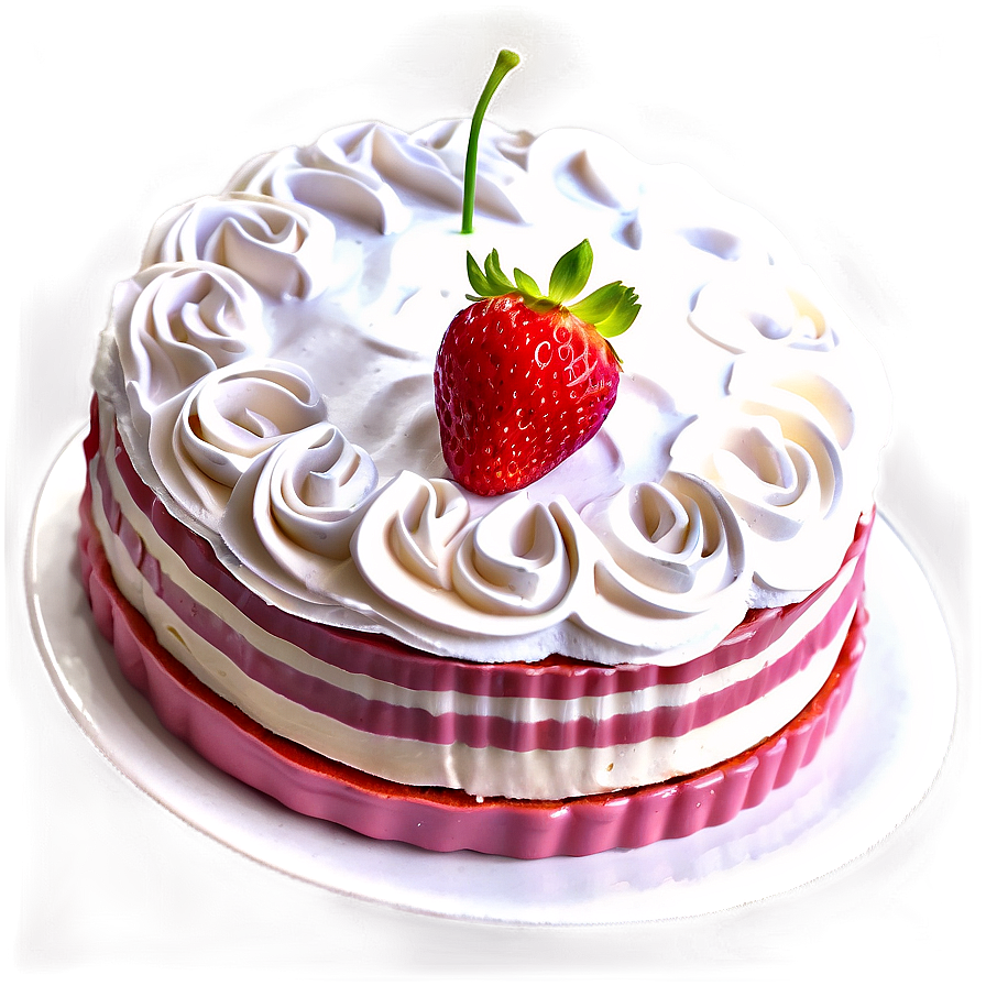 Homemade Strawberry Cake Png 06212024 PNG