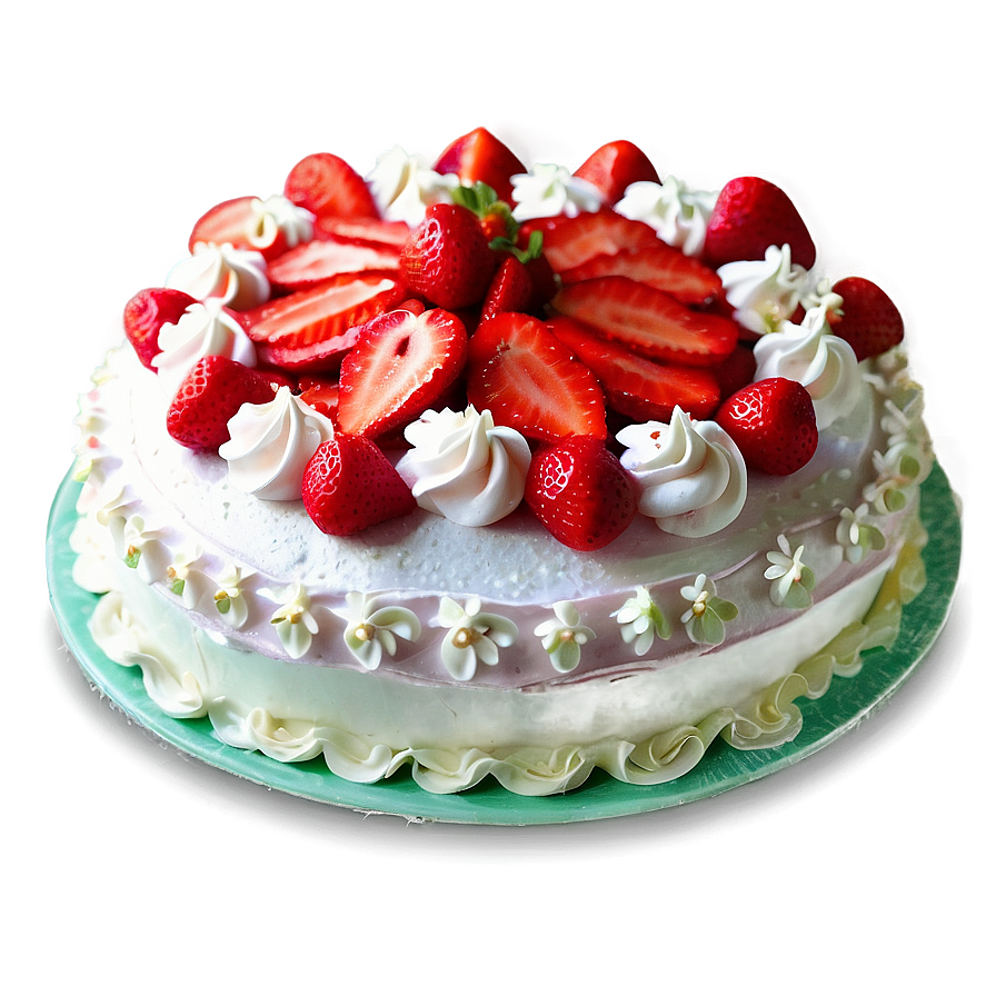 Homemade Strawberry Cake Png Sgy PNG