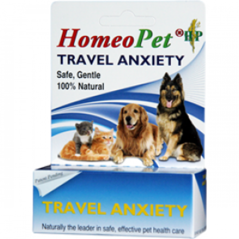Homeo Pet Travel Anxiety Product Packaging PNG
