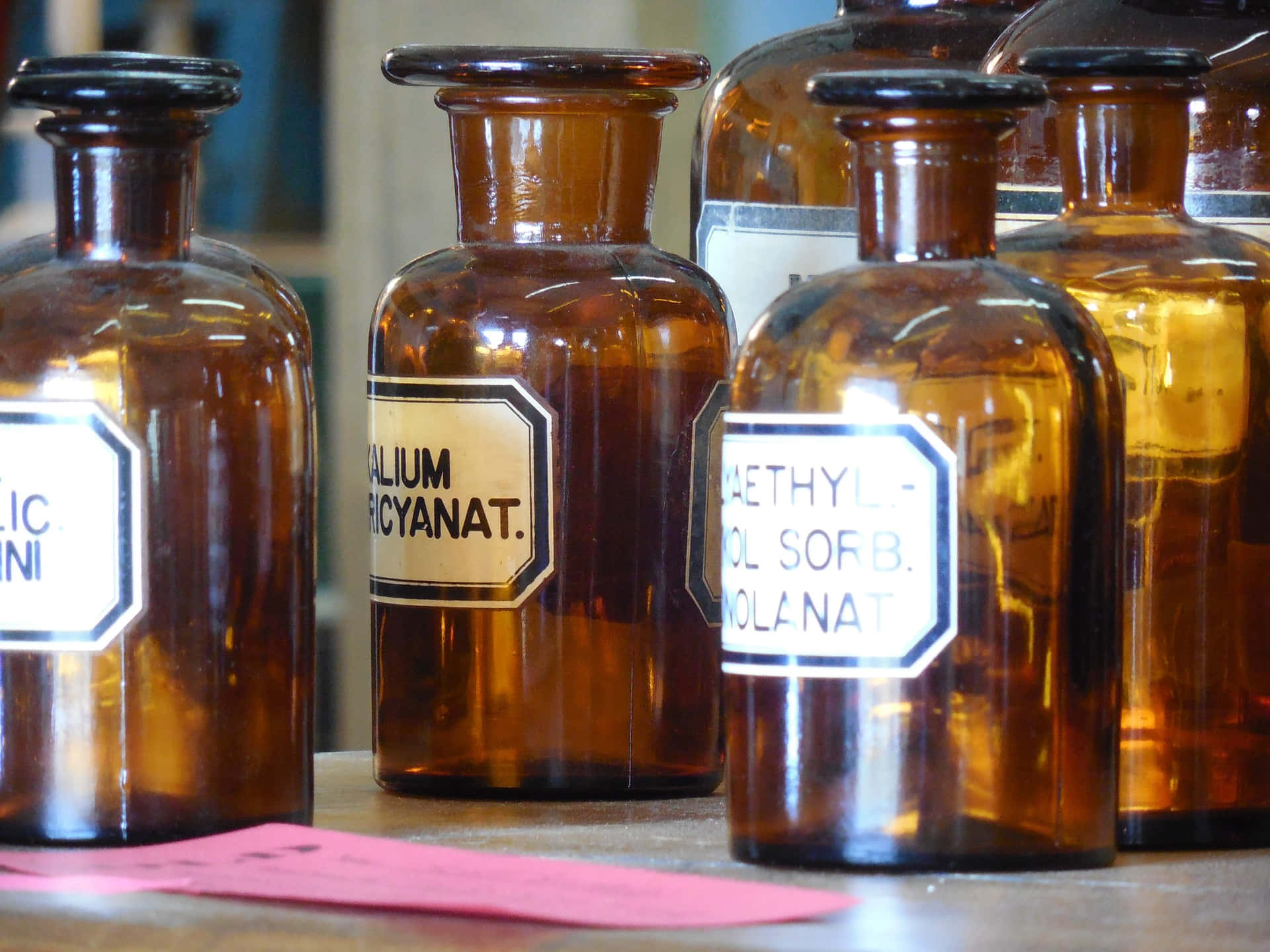 Homeopathic Medicine Bottles Wallpaper