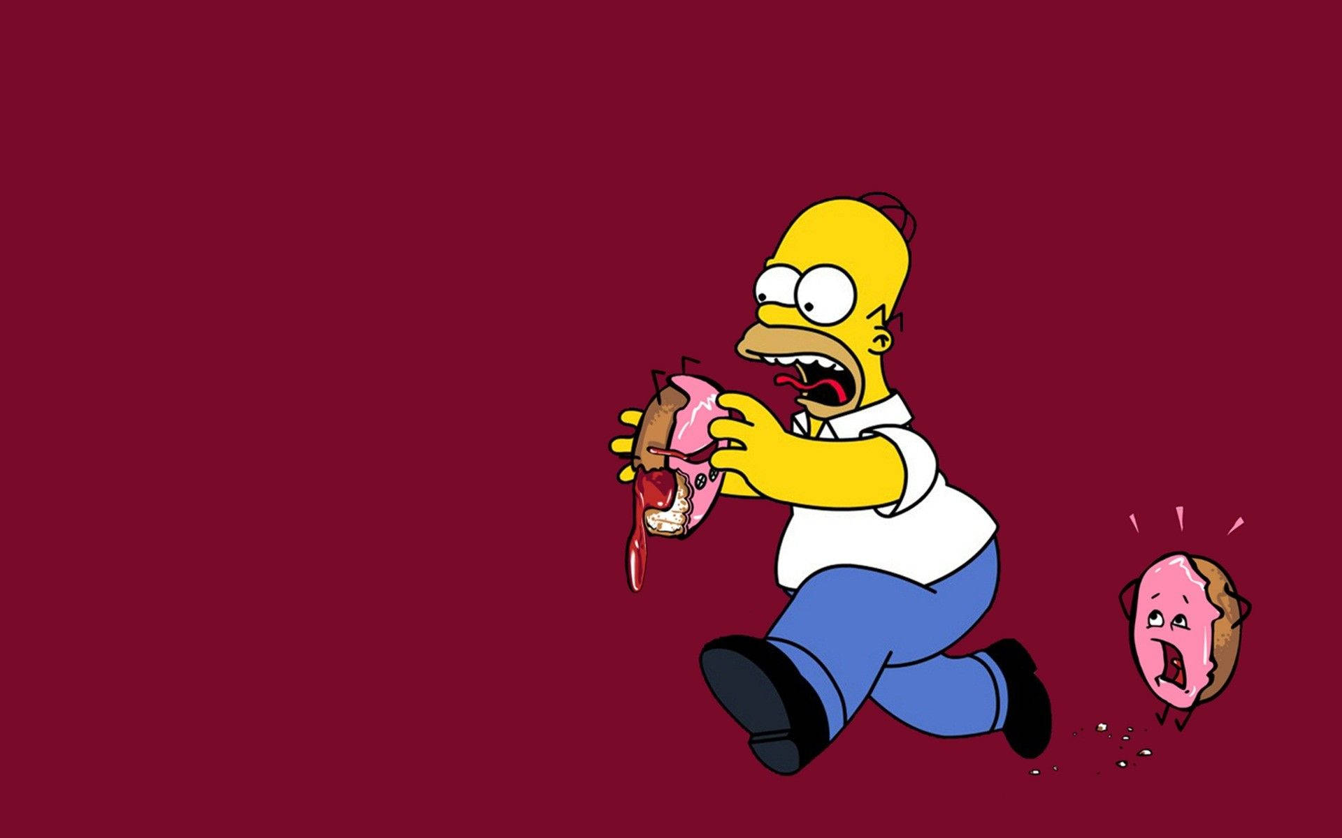 Homer Från Simpsons Wallpaper