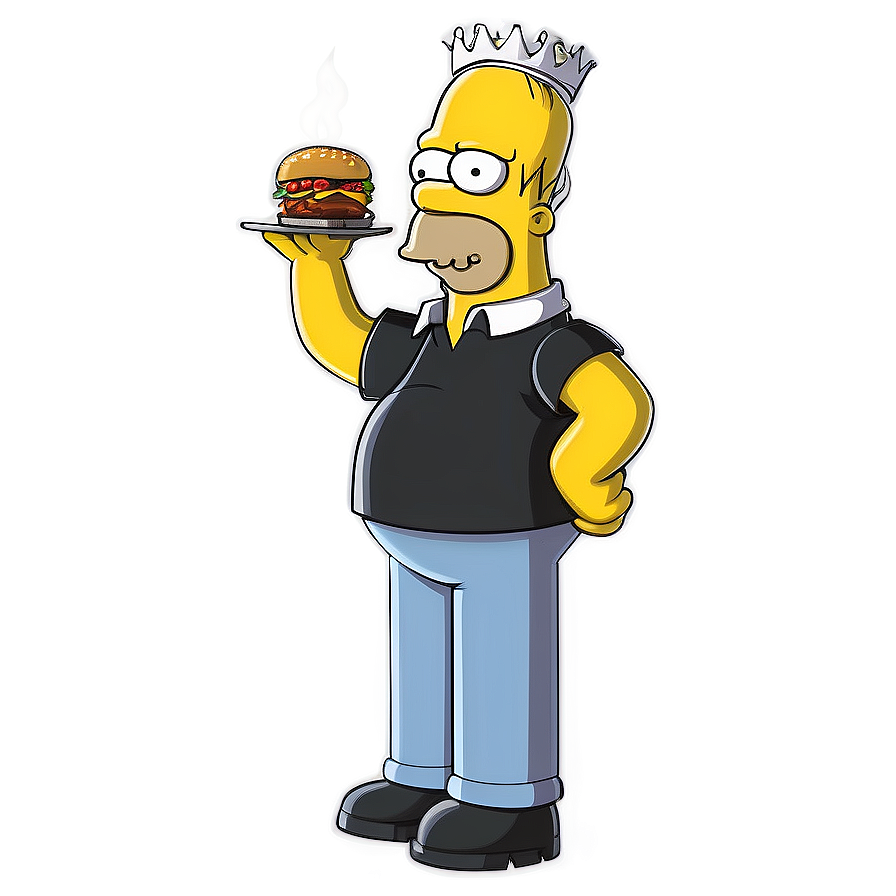 Homer Simpson Barbecue King Png 05212024 PNG