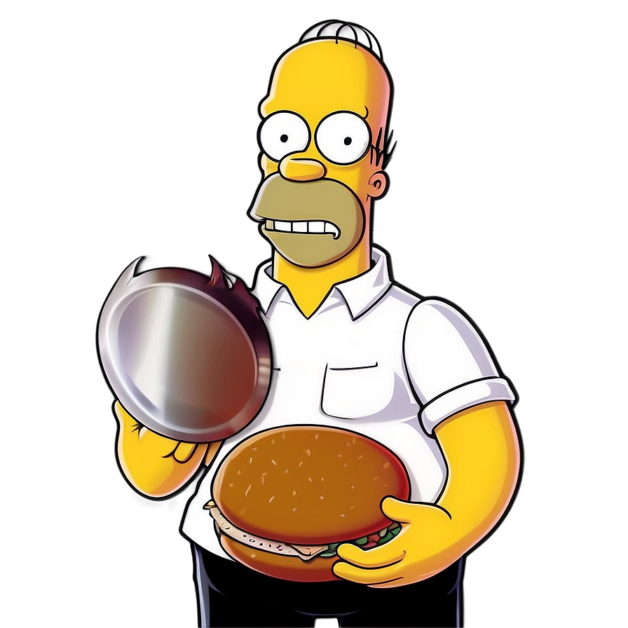 Homer Simpson Barbecue King Png Hme PNG