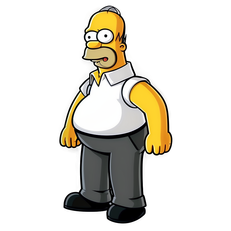 Download Homer Simpson Cartoon Character Png 99 | Wallpapers.com