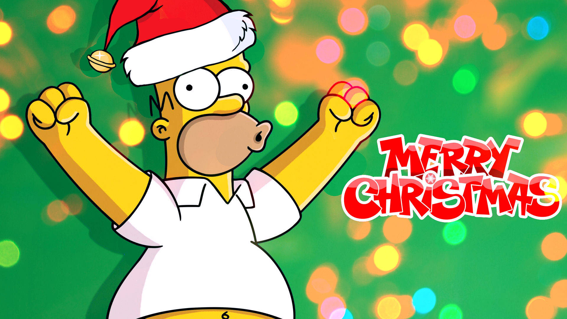 Homer Simpson Christmas Special Wallpaper