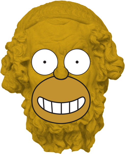 Homer Simpson Classic Portrait PNG