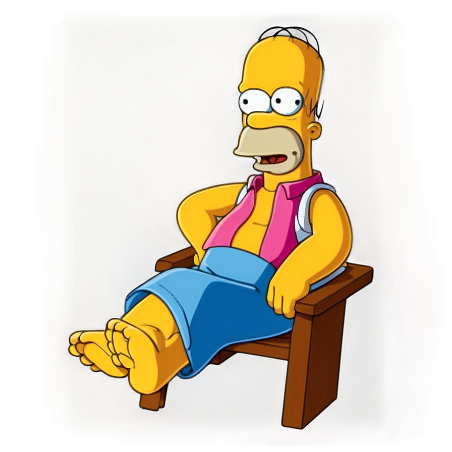 Homer Simpson Classic Pose Png Dpf PNG