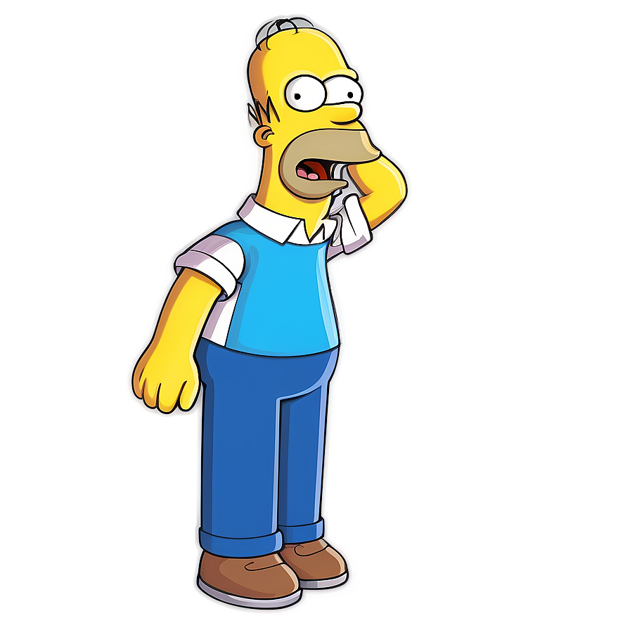 Download Homer Simpson Classic Shout Png Gcj94 