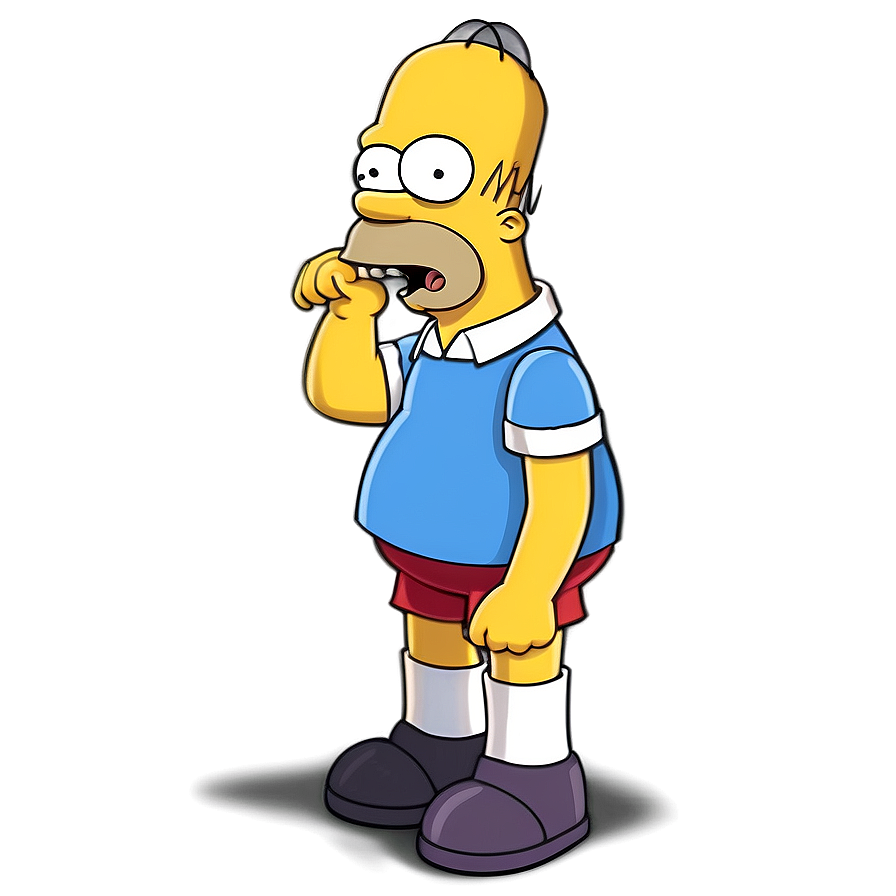 Download Homer Simpson Classic Shout Png Lqd | Wallpapers.com