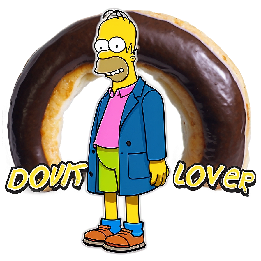 Download Homer Simpson Donut Lover Png 80 | Wallpapers.com