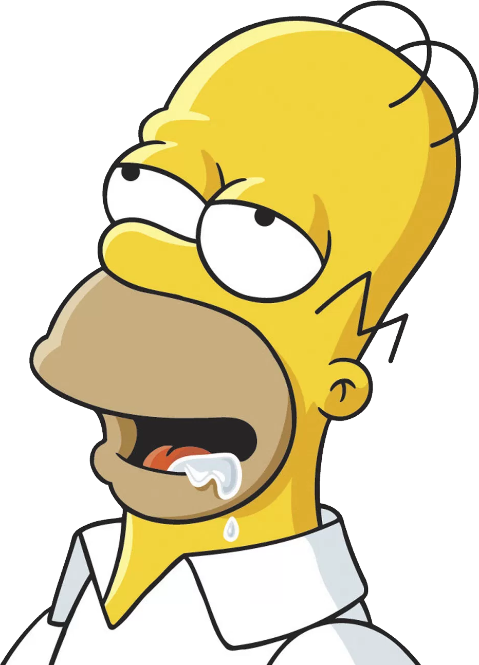 Homer Simpson Drooling PNG