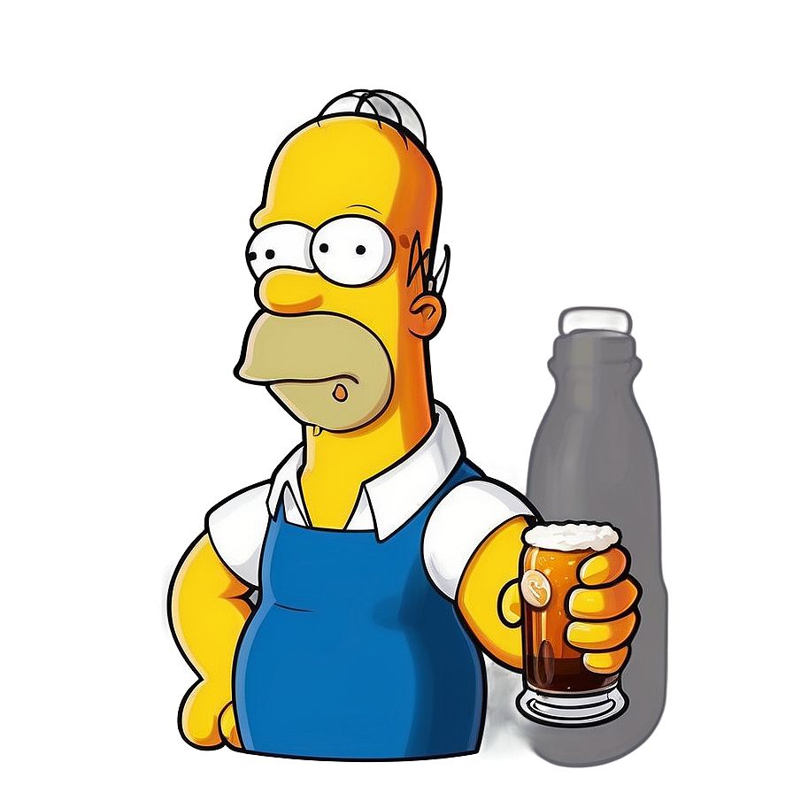 Download Homer Simpson Duff Beer Png Sqd95 | Wallpapers.com