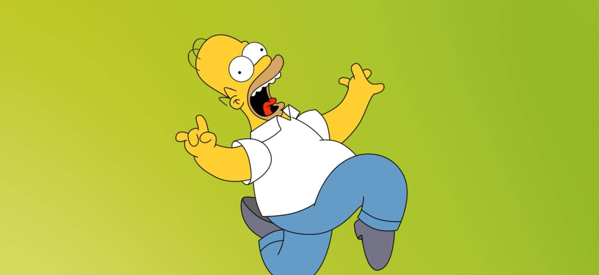 Homer Simpson Funny Pose Wallpaper