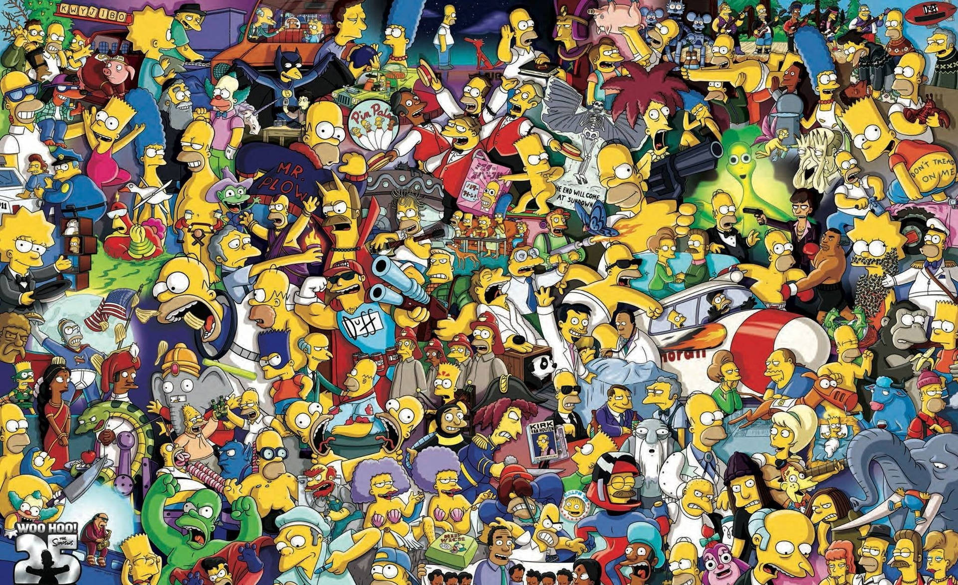 Homer Simpson ler! Wallpaper