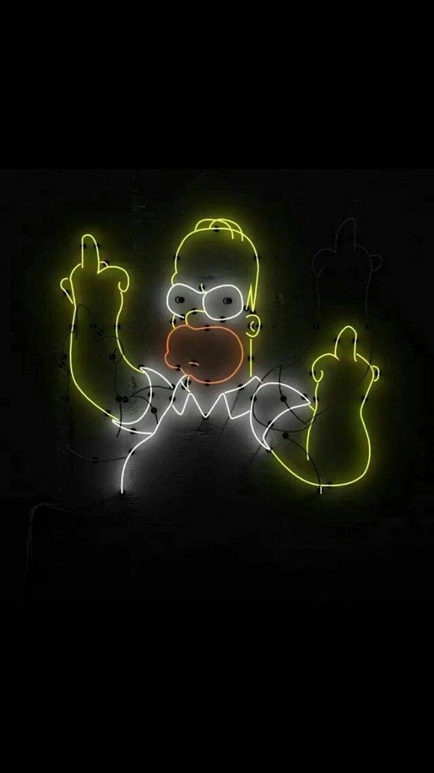 "Homer Simpson's own version of "the thinker" Wallpaper