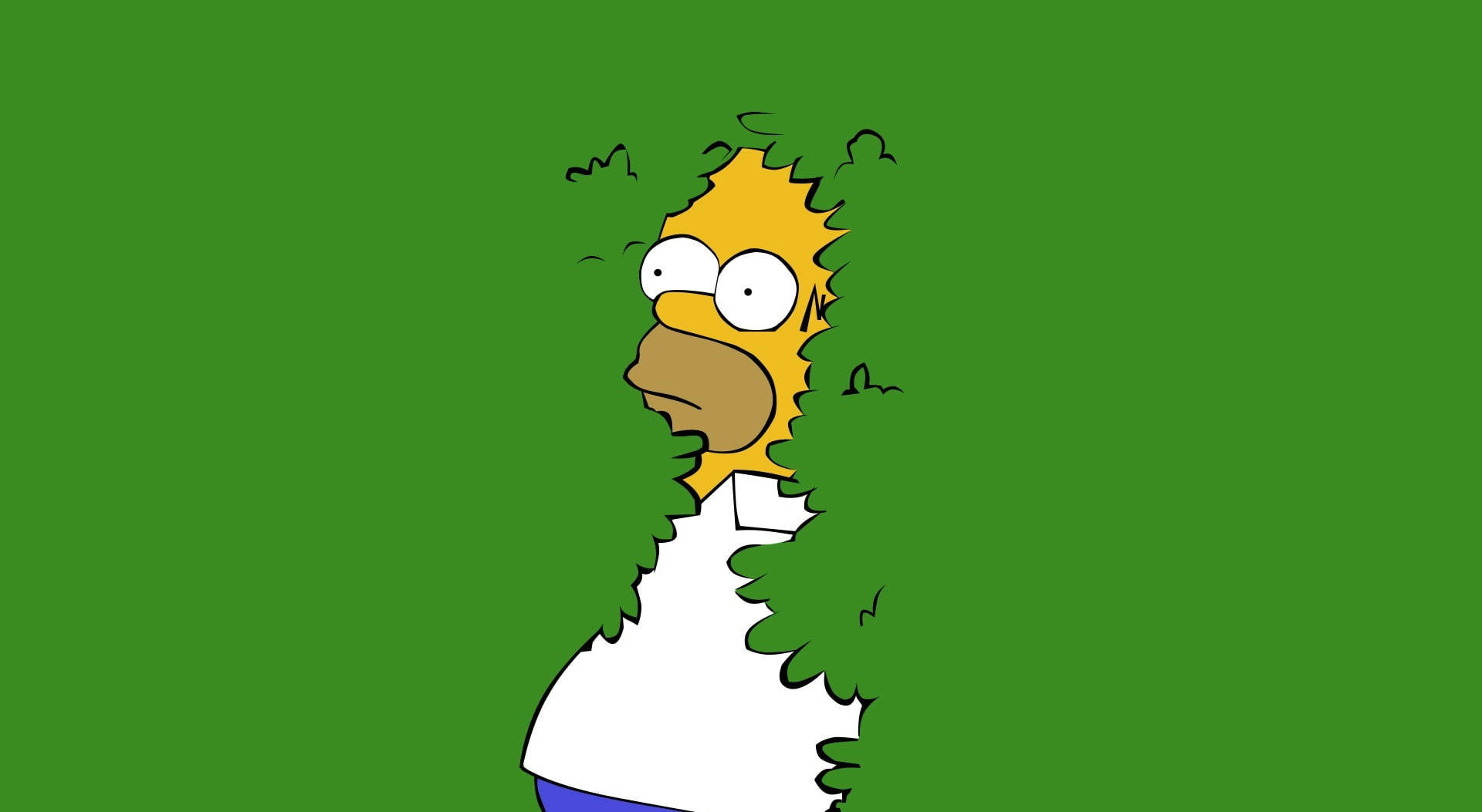 Homer simpson bushes gif