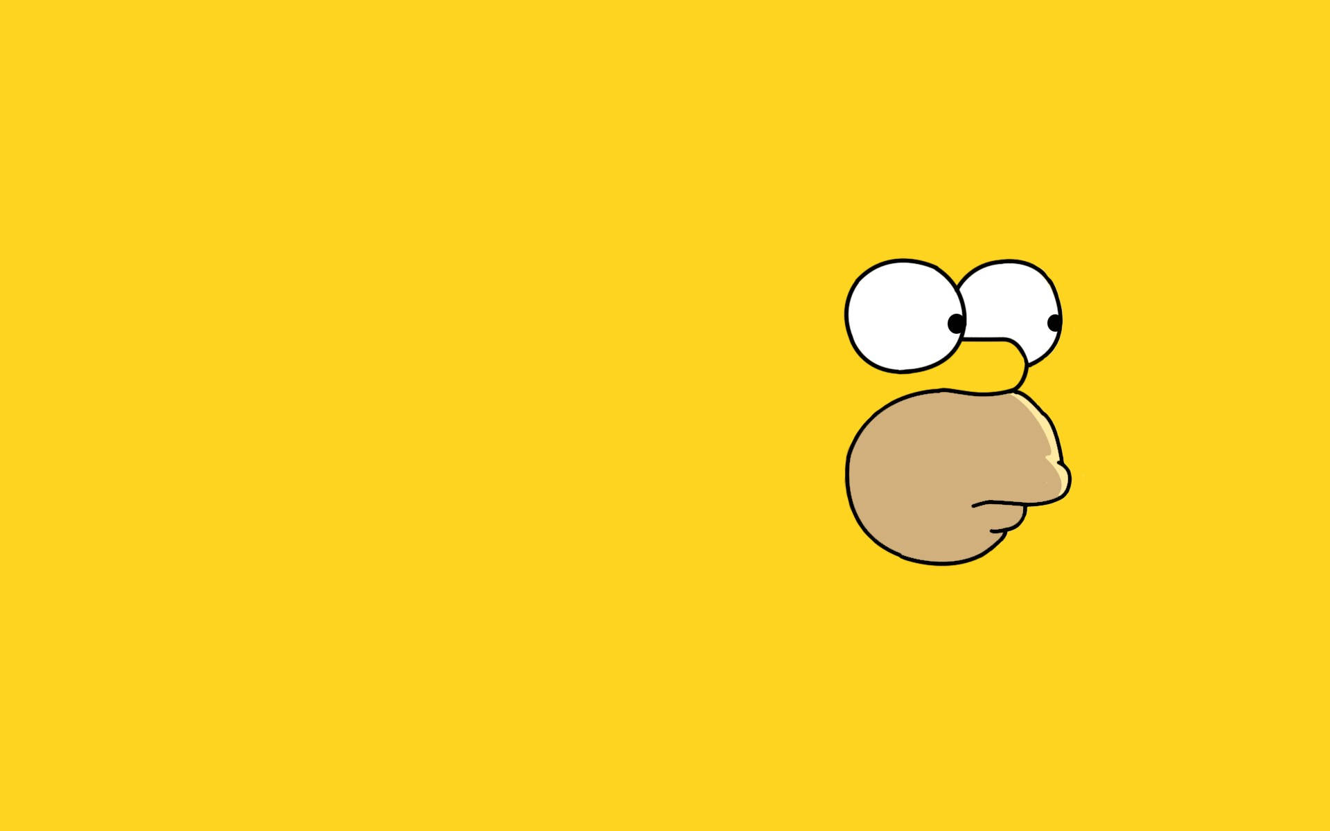 Homer Simpson Funny Face Wallpaper