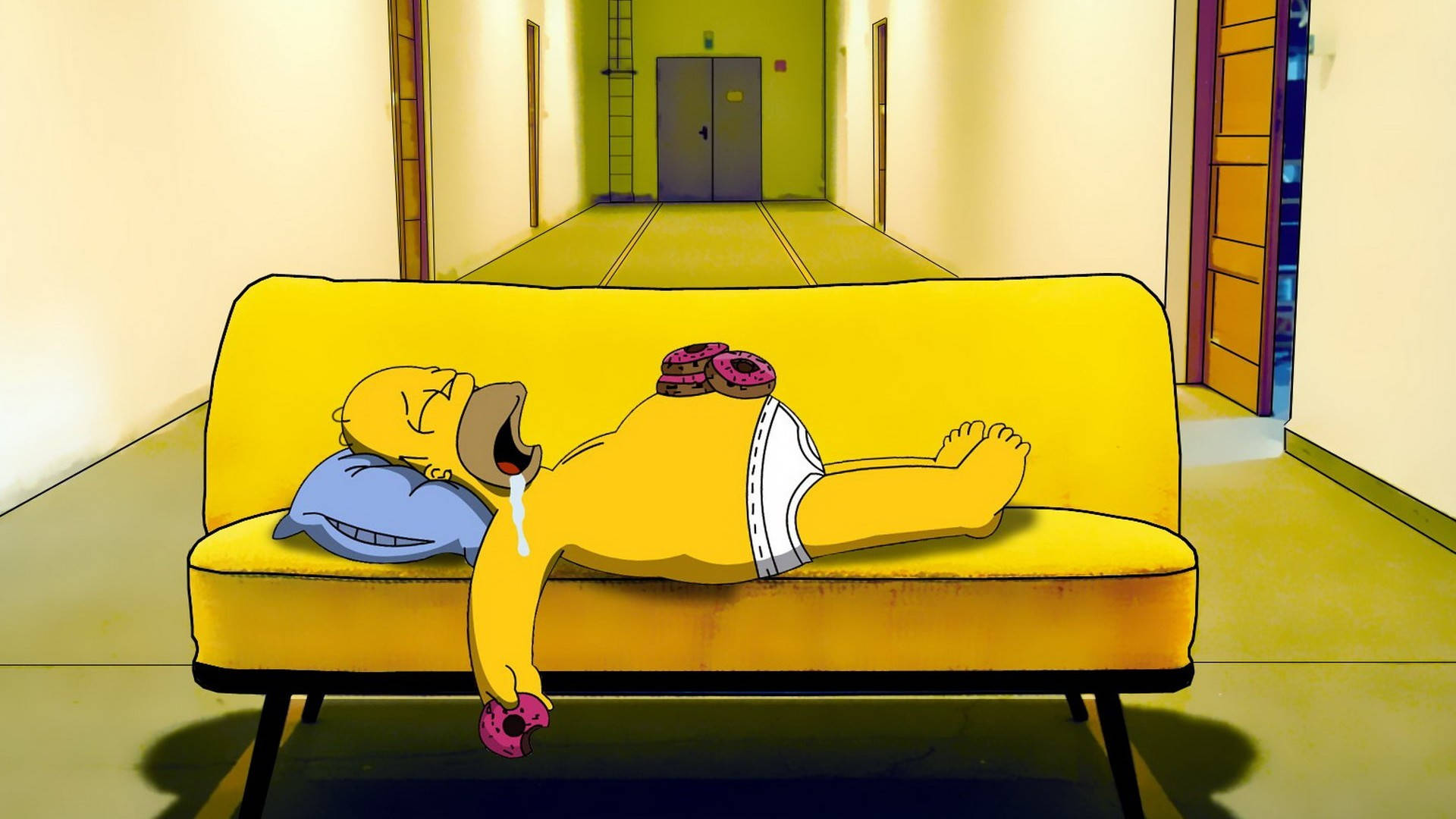 Homer Simpson In The Simpsons Movie Wallpaper