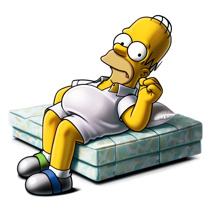Homer Simpson Lazy Sunday Png 8 PNG