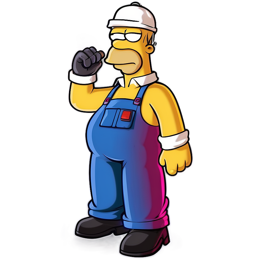 Download Homer Simpson Nuclear Power Plant Worker Png Dcq | Wallpapers.com