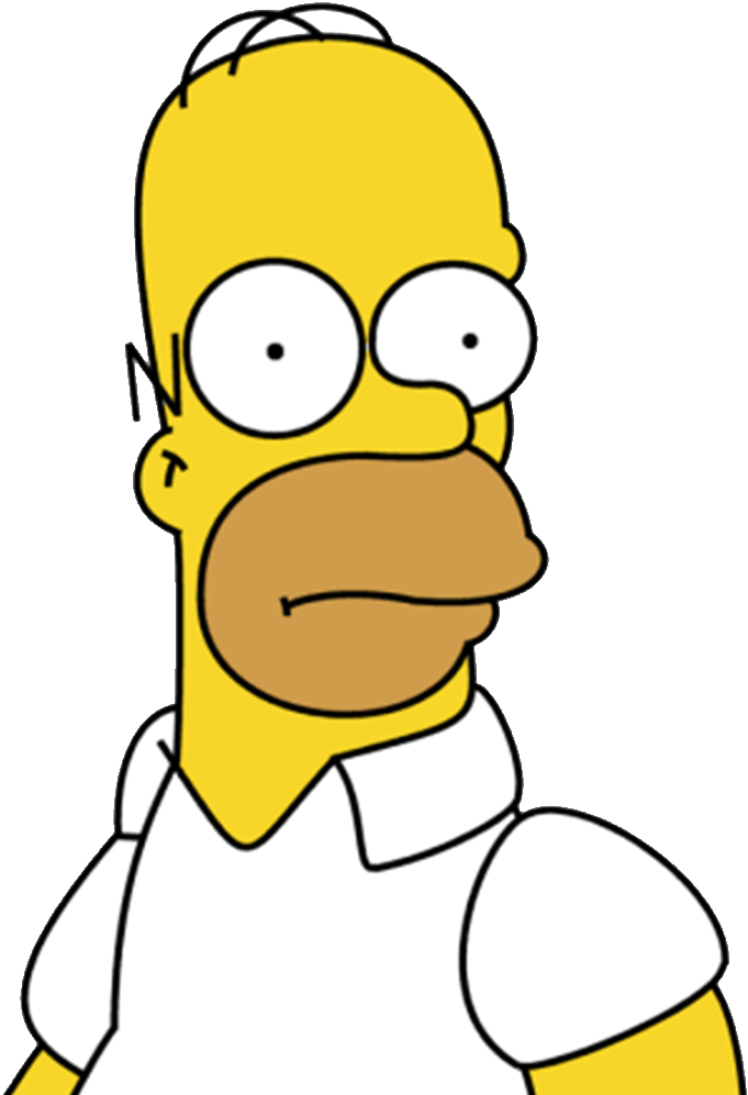 Homer Simpson Portrait PNG