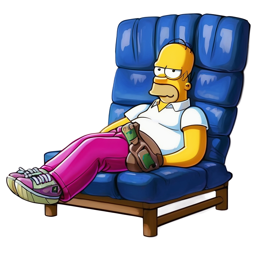 Homer Simpson Relaxing Day Png 96 PNG