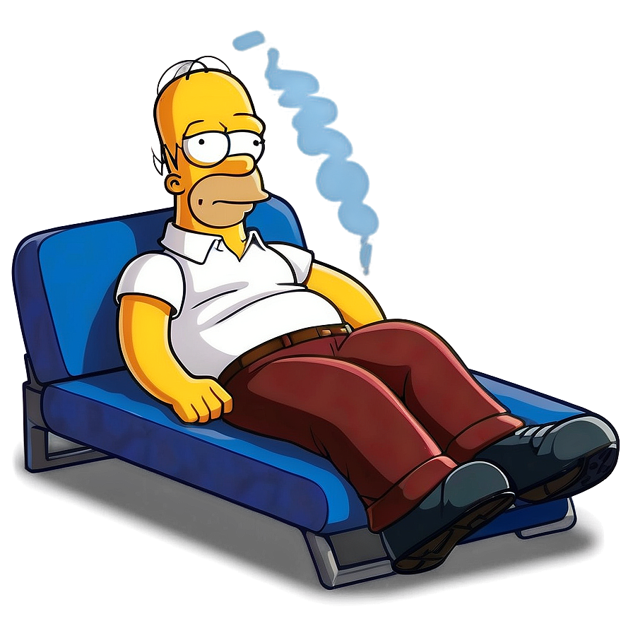 Homer Simpson Relaxing Day Png Rhq20 PNG