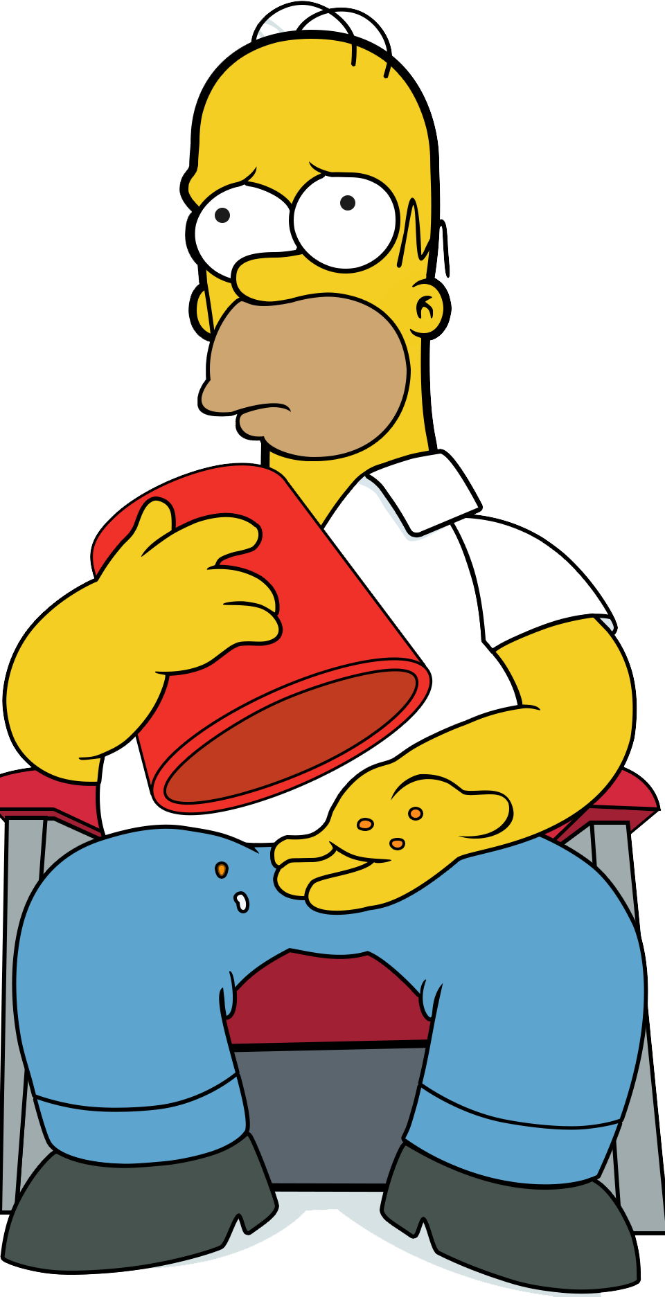Homer Simpson Snacking Fail PNG