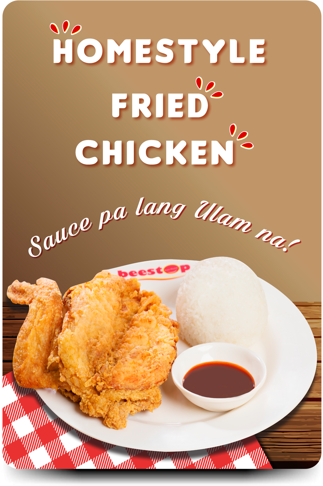 Homestyle Fried Chicken Advert PNG