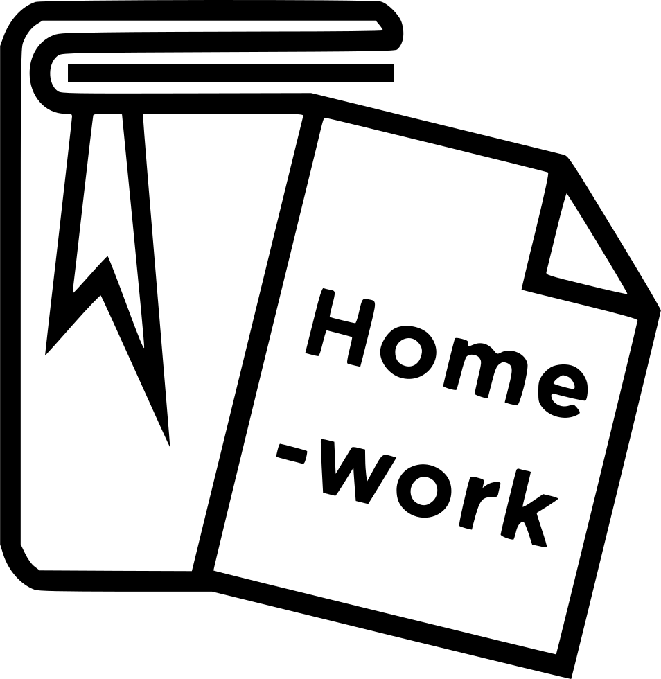 Homework_ Folder_and_ Sheet_ Icon PNG