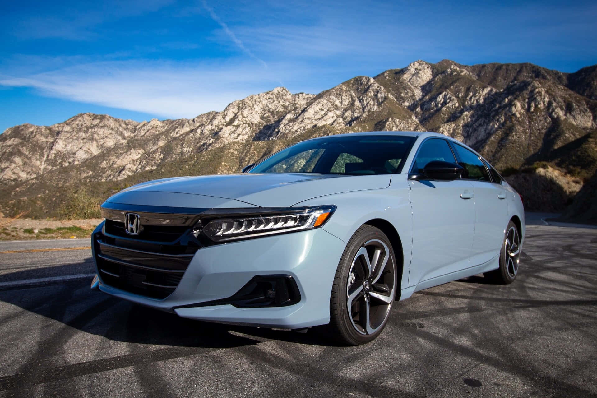 Download A Sleek And Stylish Honda Accord On The Road Wallpaper
