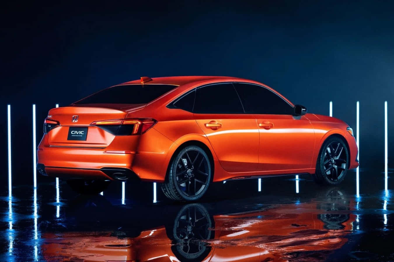 The 2020 Honda Accord Sedan Is Shown In An Orange Light