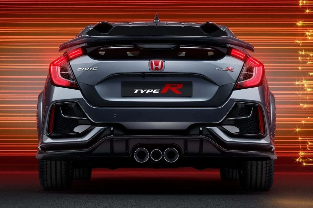 Upplevspänningen På Vägen Med Honda Civic Type R. Wallpaper