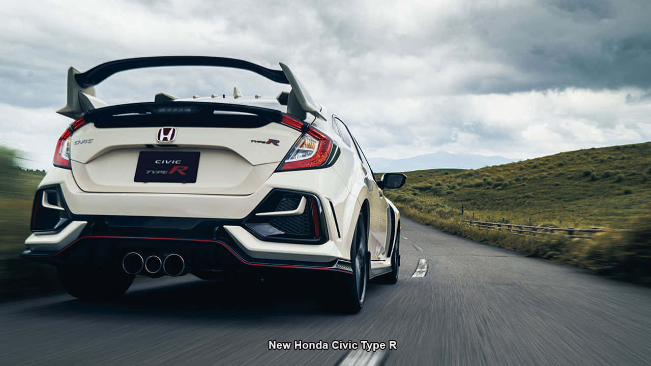 Klar dig til en adrenalindrevet oplevelse i Honda Civic Type R. Wallpaper