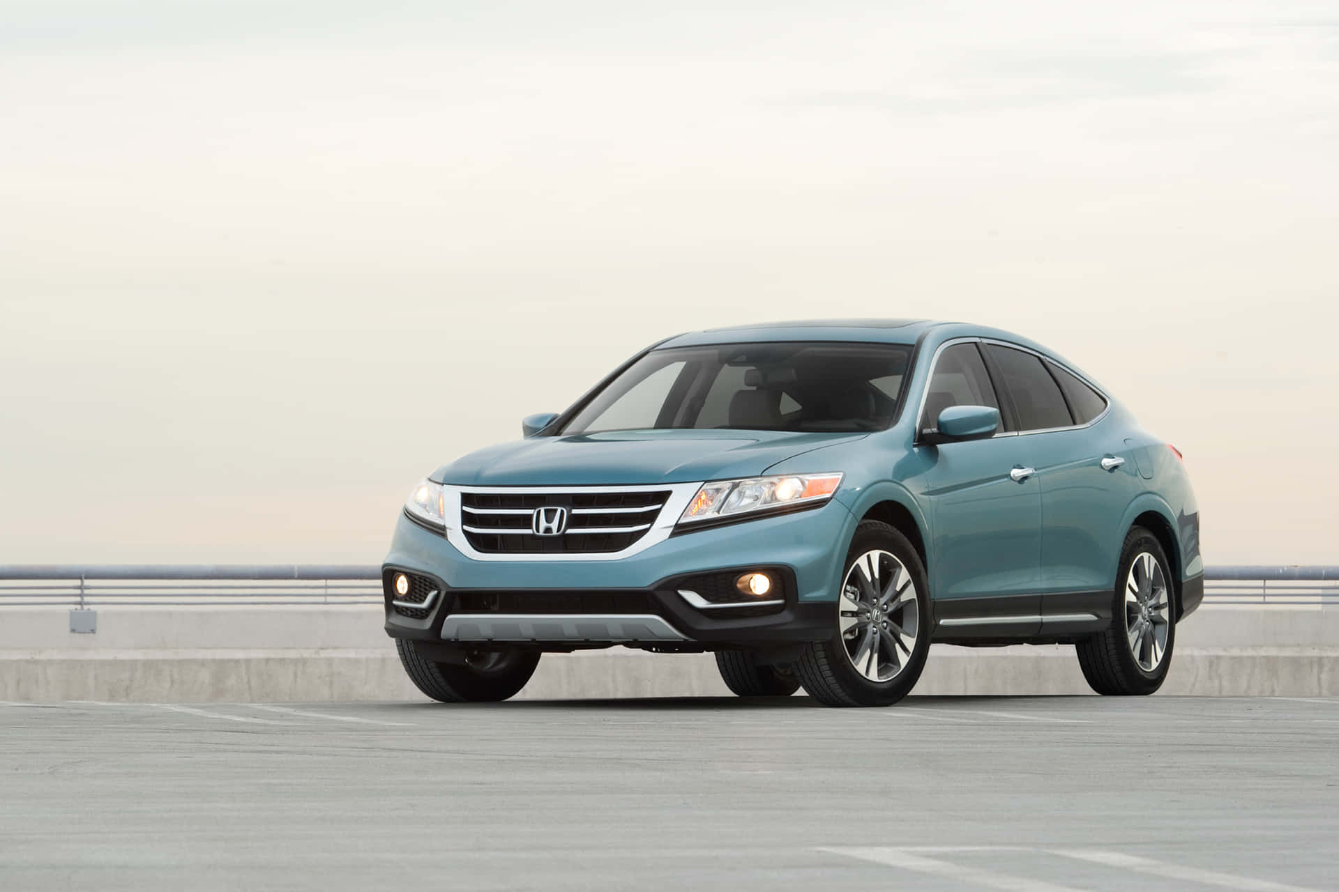 Sleek and Stylish Honda Crosstour on the Road Wallpaper