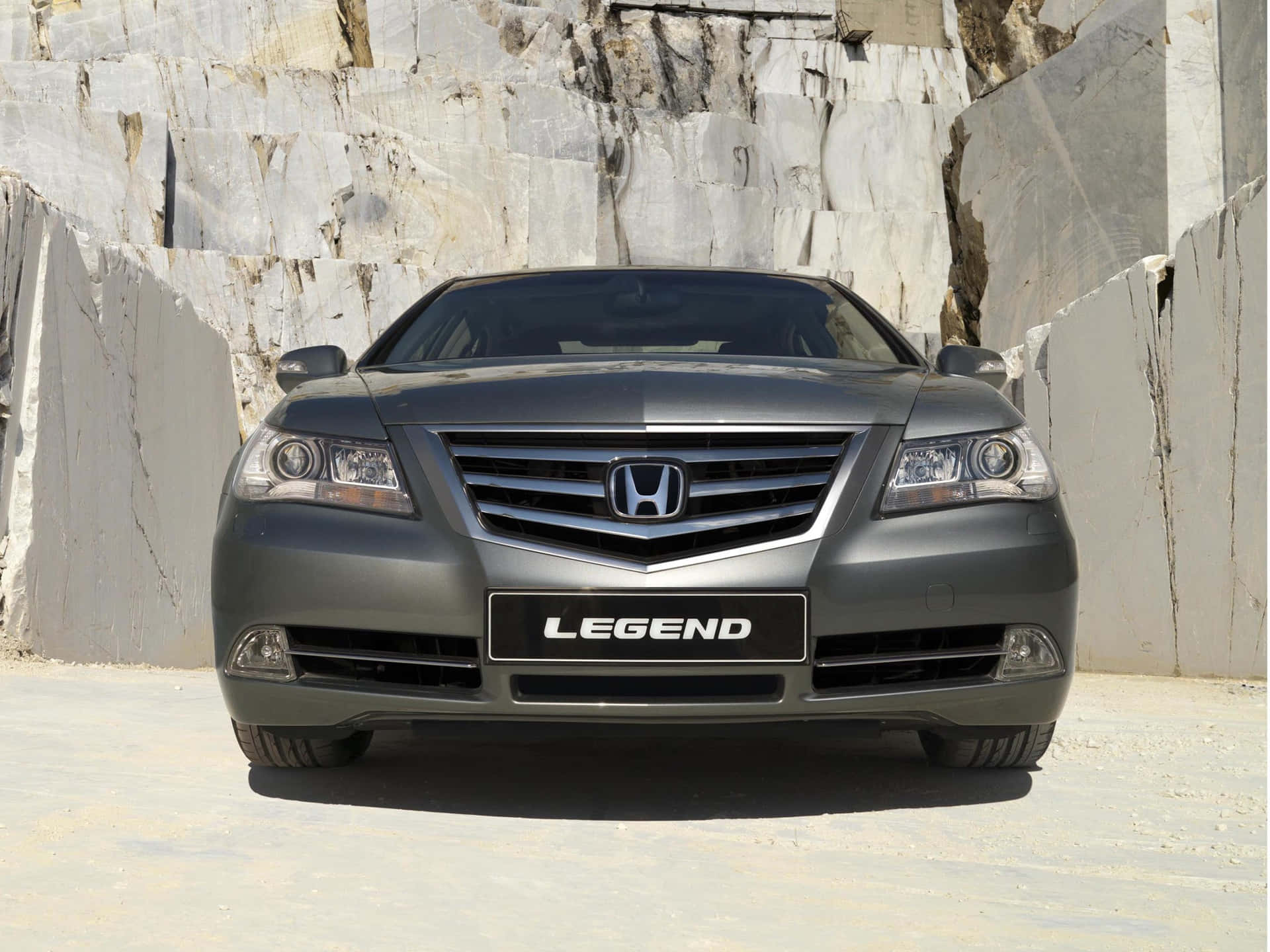 Sleek and Stylish Honda Legend in Action Wallpaper