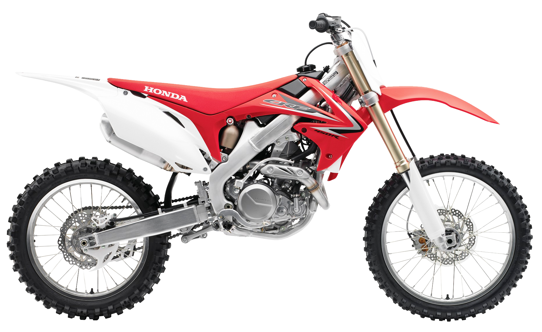 Honda Motocross Bike Isolated PNG