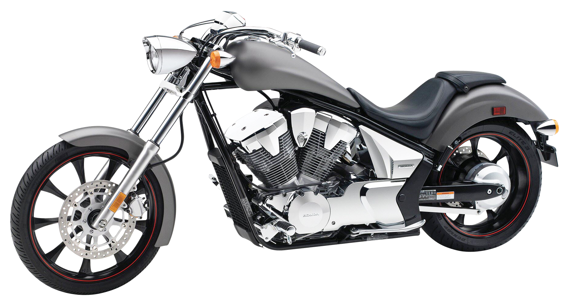 Honda Motorcycle Profile View PNG