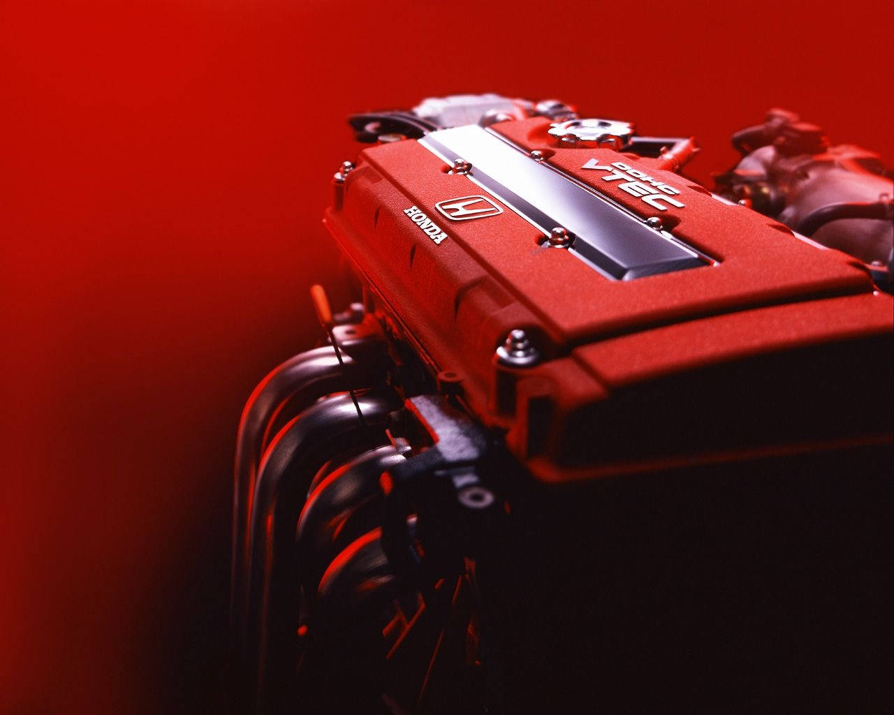 Honda Red V-Tec Engine Wallpaper