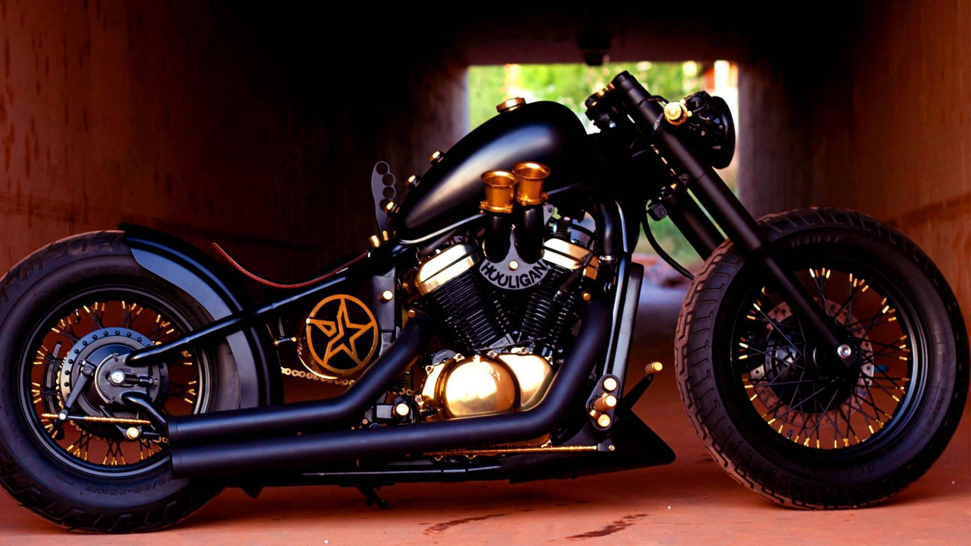 Hondashadow Bobber Motorcykel Wallpaper