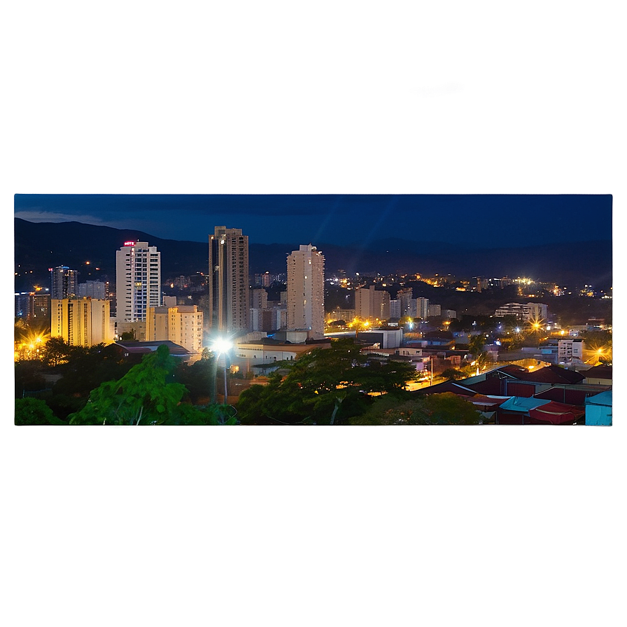 Download Honduras Cityscape At Night Png Vuc | Wallpapers.com