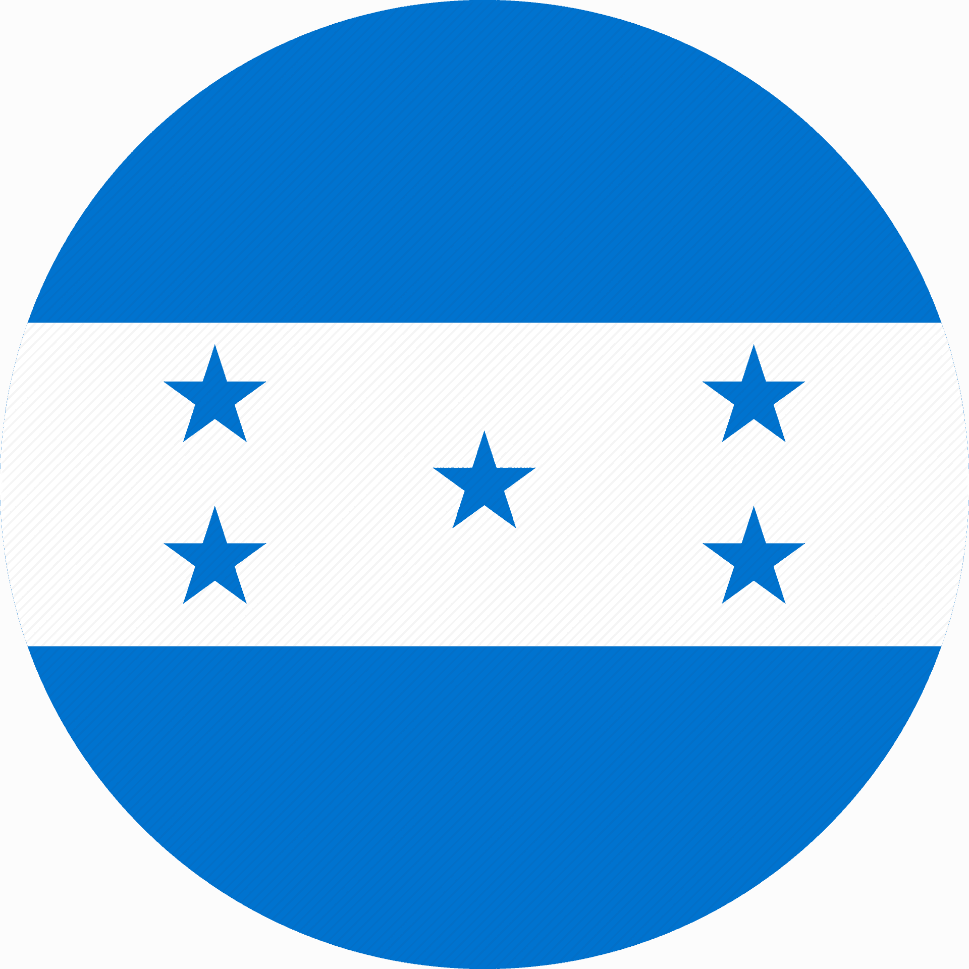 Honduras Flag Circle Design PNG