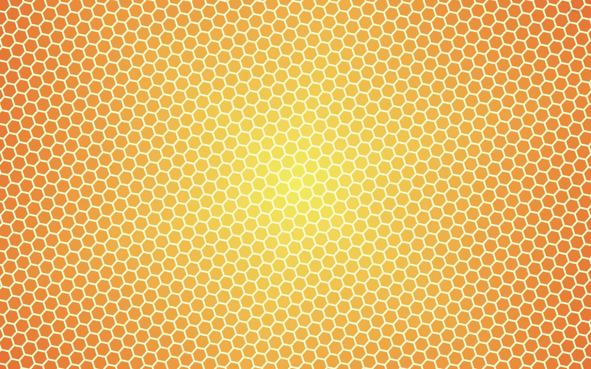An Orange Background With A Yellow Light