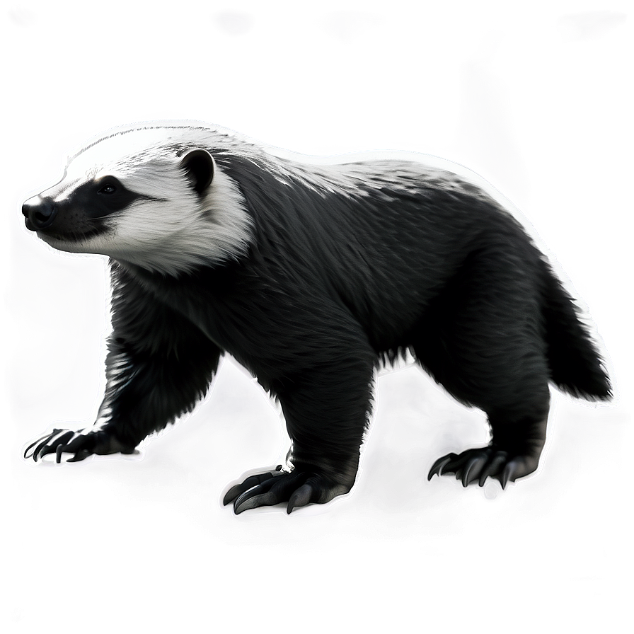 Honey Badger Black And White Png Rix PNG