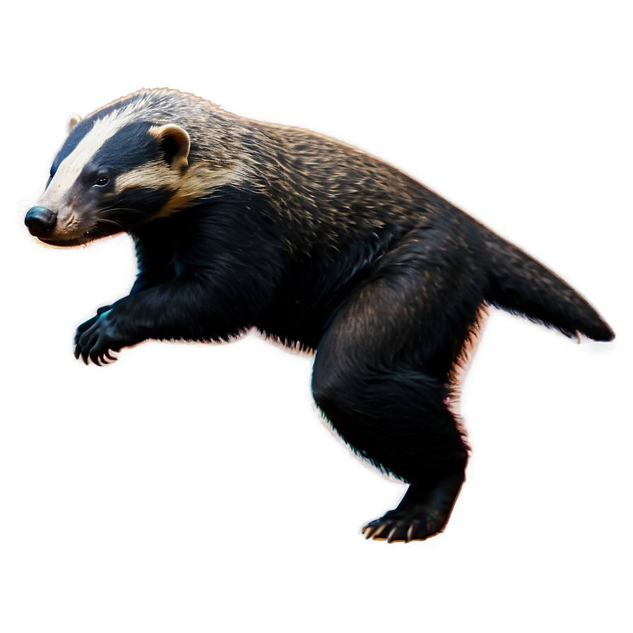 Honey Badger Dynamic Pose Png 06252024 PNG