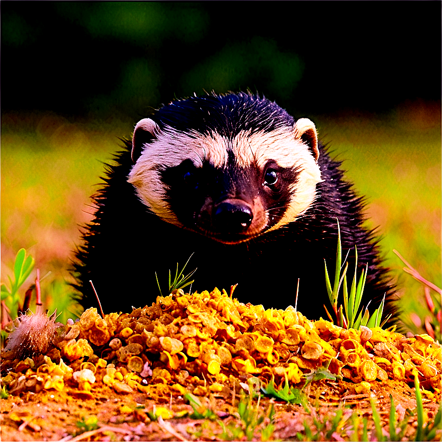 Honey Badger In Nature Png 06252024 PNG