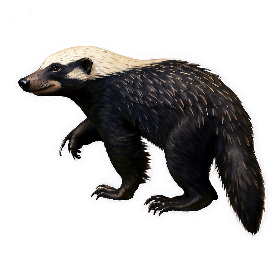 Honey Badger Side Profile Png 06252024 PNG