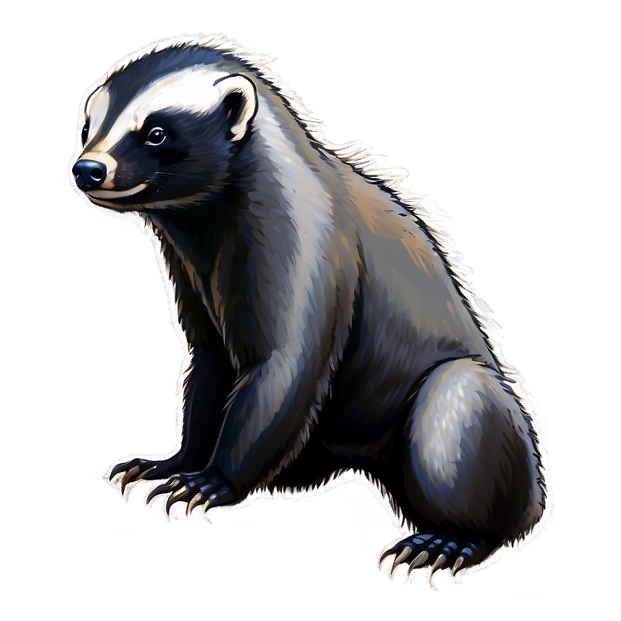 Honey Badger Sketch Art Png 46 PNG