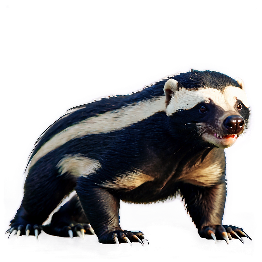 Honey Badger Traditional Artwork Png Nbr PNG