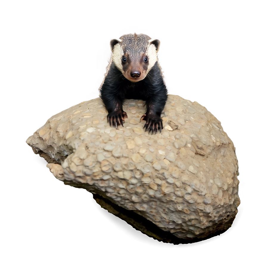 Honey Badger With Cubs Png Xvr PNG